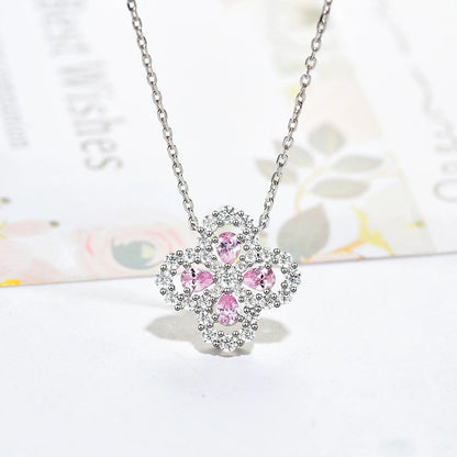 [Royal Jewellery]LOOP NECKLACE FULL MOTIF DIAMOND 16MM MULTIPLE COLORS