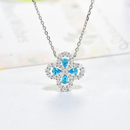 [Royal Jewellery]LOOP NECKLACE FULL MOTIF DIAMOND 16MM MULTIPLE COLORS