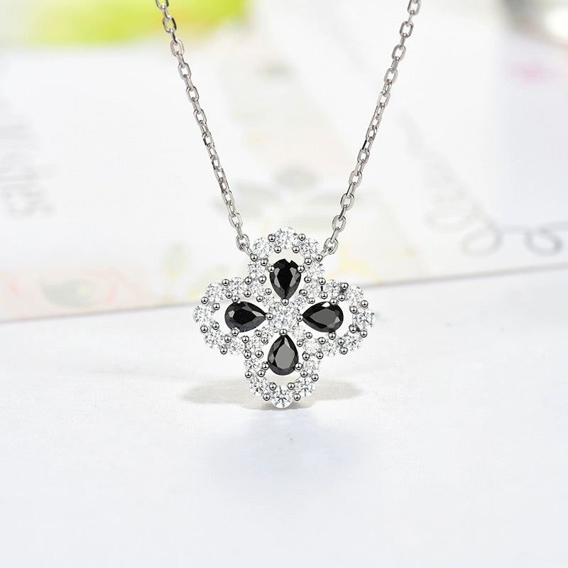 [Royal Jewellery]LOOP NECKLACE FULL MOTIF DIAMOND 16MM MULTIPLE COLORS