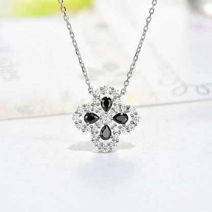 [Royal Jewellery]LOOP NECKLACE FULL MOTIF DIAMOND 16MM MULTIPLE COLORS