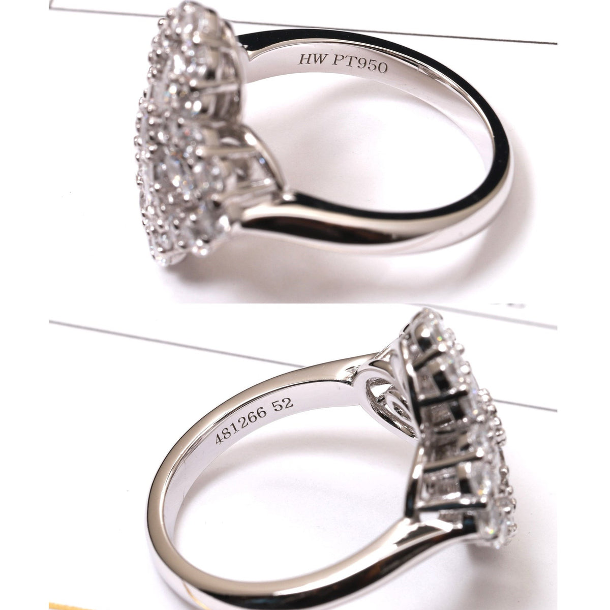 [Royal Jewellery]LOOP RING FULL MOTIF DIAMOND 16MM SILVE