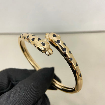 [Royal] PANTHERE DOUBLE HEADED OPEN BRACELET