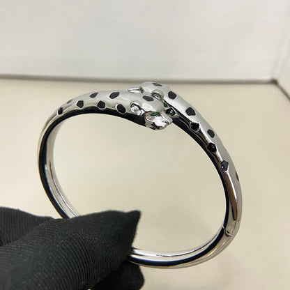 [Royal] PANTHERE DOUBLE HEADED OPEN BRACELET