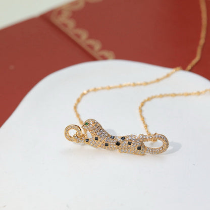 [Royal] PANTHERE PAVED DIAMOND NECKLACE
