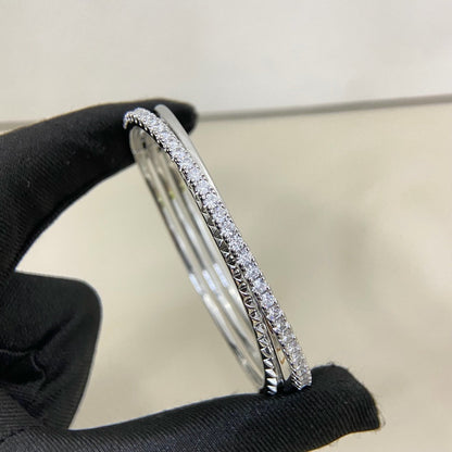 [Royal] ETINCELLE HALF-PAVED DIAMOND BRACELET