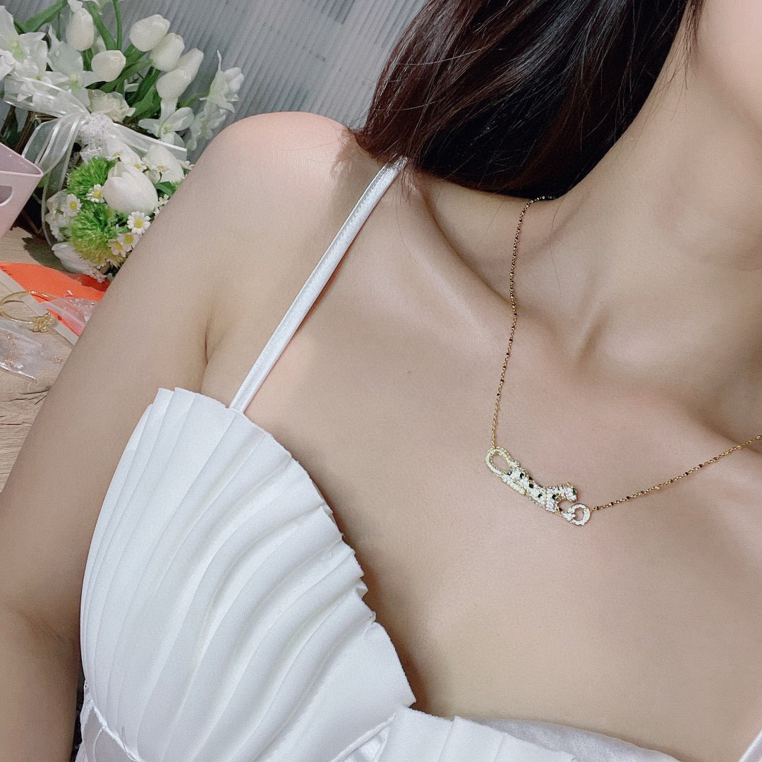[Royal] PANTHERE PAVED DIAMOND NECKLACE