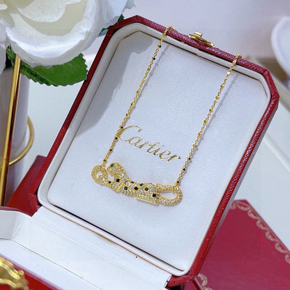 [Royal] PANTHERE PAVED DIAMOND NECKLACE