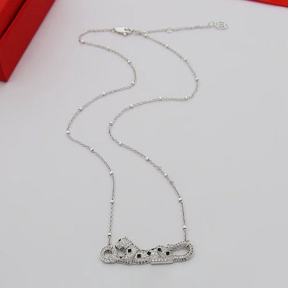 [Royal] PANTHERE PAVED DIAMOND NECKLACE
