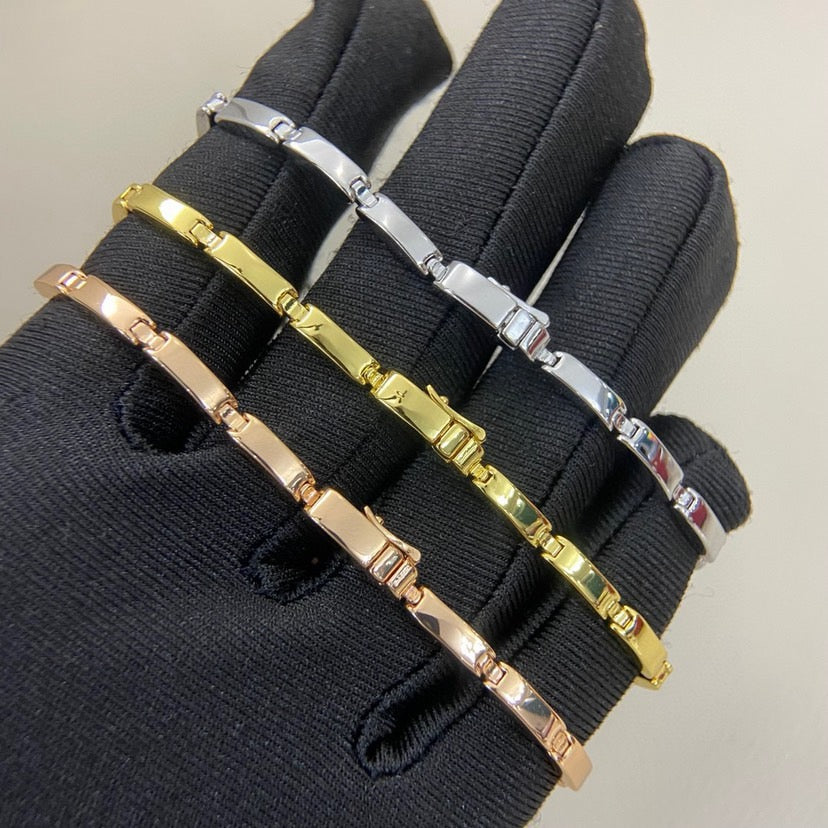[Royal] PANTHERE HALF DIAMOND ON CHAIN BRACELET
