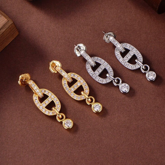 [Royal Jewellery]HM CHAINE DIAMOND EARRINGS