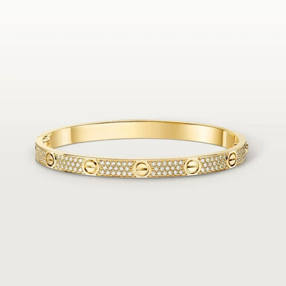 [Royal] LOVE  Classic & Diamond-Paved Bracelet Stack Set