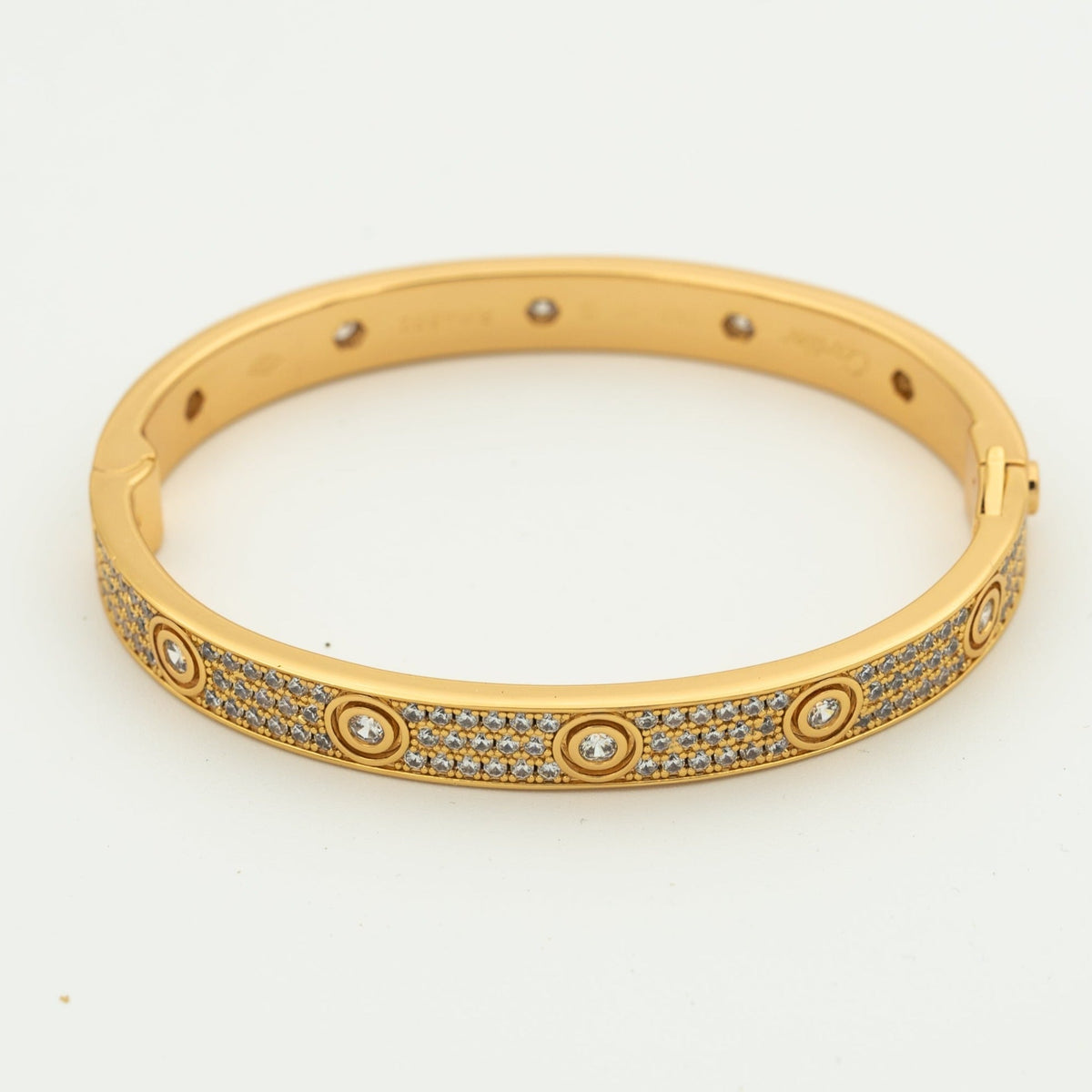 [Royal Jewellery]LOVE BRACELET 6.1MM DIAMOND-PAVED 10 BIG DIAMONDS