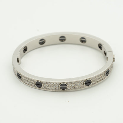 [Royal Jewellery]LOVE BRACELET 6.1MM DIAMOND-PAVED CERAMIC