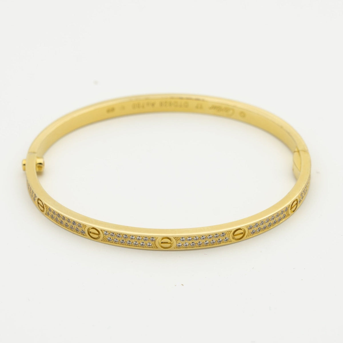 [Royal Jewellery]LOVE BRACELET 3.65MM DIAMOND-PAVED