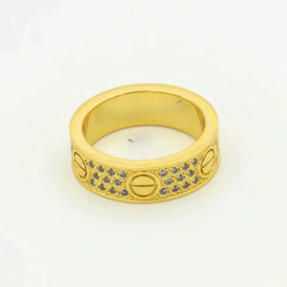 [Royal Jewellery]LOVE RING 5.5MM DIAMONDS PAVED