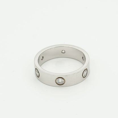 [Royal Jewellery]LOVE RING 5.5MM 6 DIAMONDS SILVER