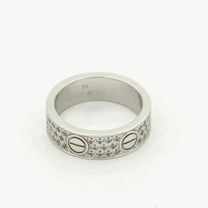 [Royal Jewellery]LOVE RING 5.5MM DIAMONDS PAVED