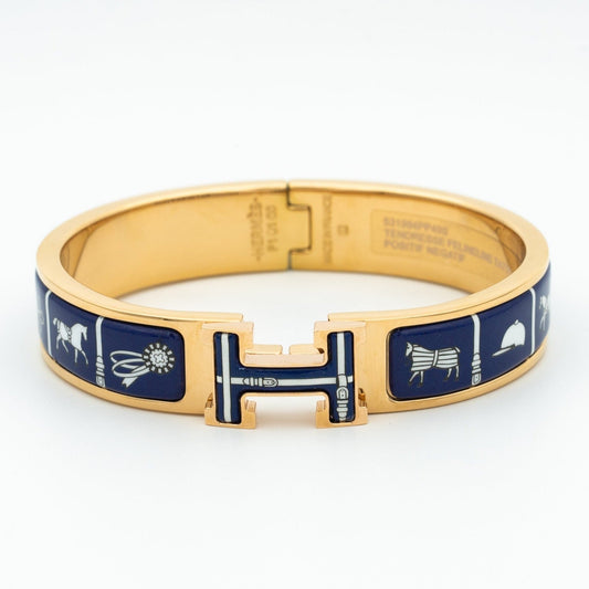 [Royal Jewellery]H BRACELET BLUE CERAMIC