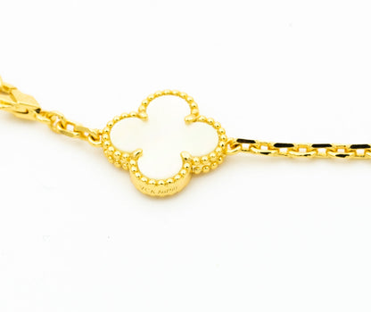 [Royal Jewellery]CLOVER BRACELET 5 MOTIFS ONYX MOP