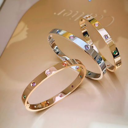 [Royal]2026 RAINBOW LOVE BRACELET 6.1MM  10 DIAMONDS
