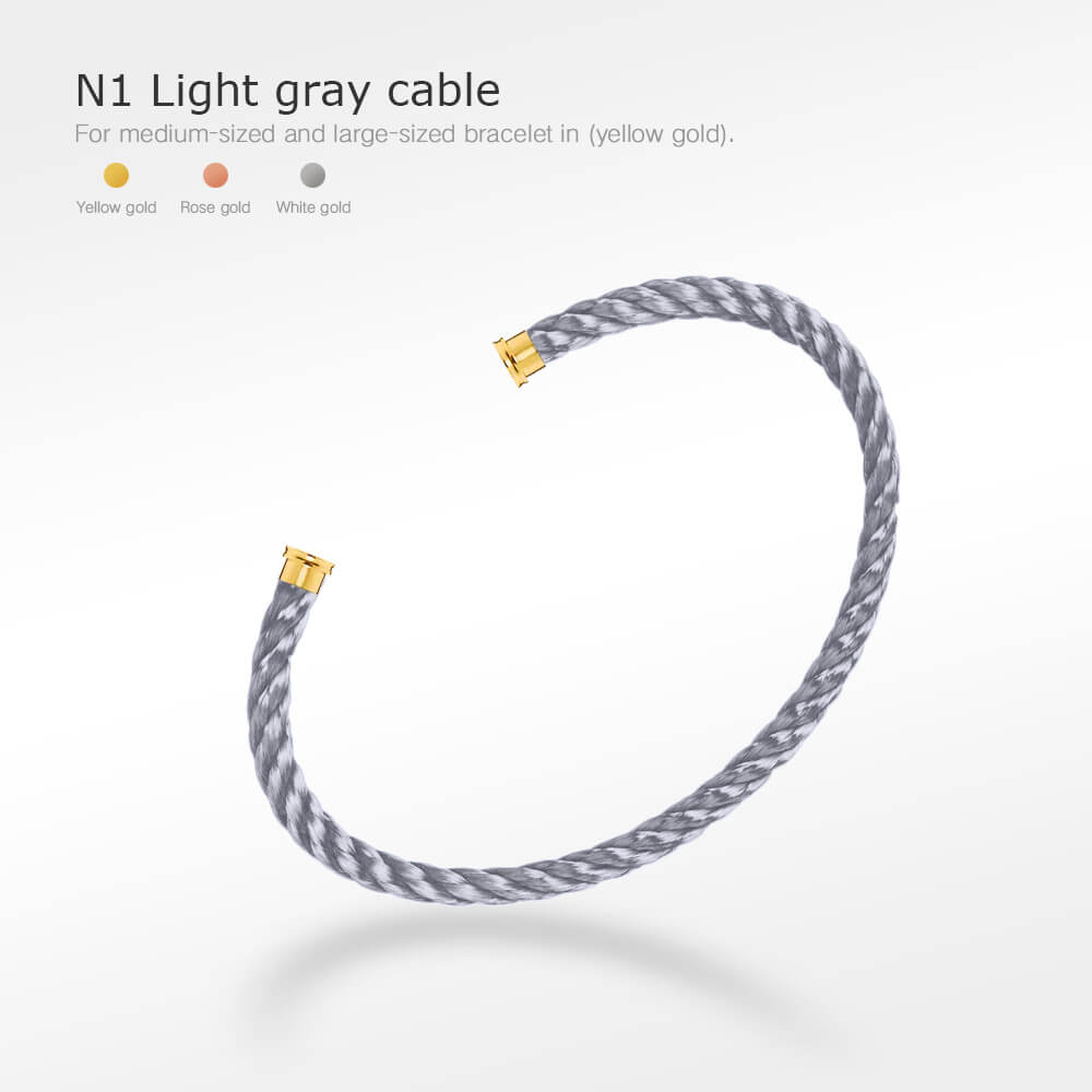 [Royal Jewellery]FORCE SERIES BRACELET CABLES 50 CHOICES (DIY SELECTION)