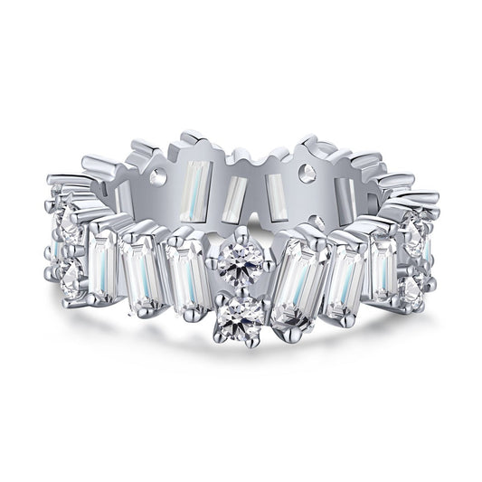 [Royal Jewellery]Delicate Multi Shape Tennis Ring