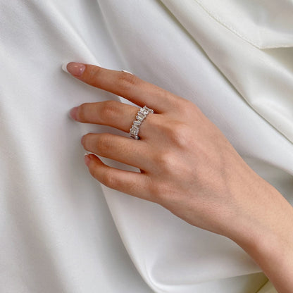 [Royal Jewellery]Delicate Multi Shape Tennis Ring