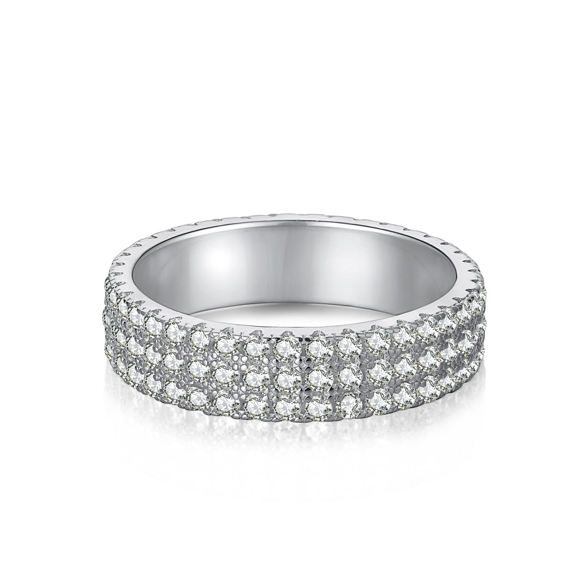 [Royal Jewellery]Dainty Round Cut Tennis Ring