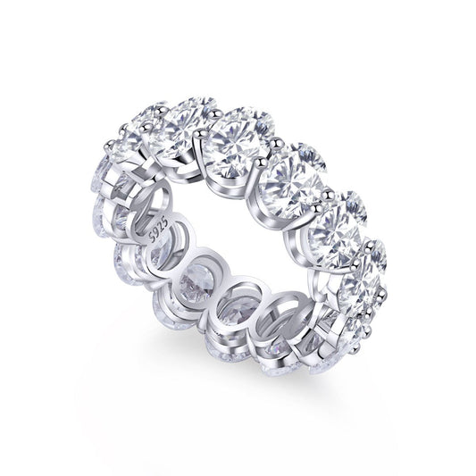 [Royal Jewellery]Dainty Elongated Cushion Cut Tennis Ring
