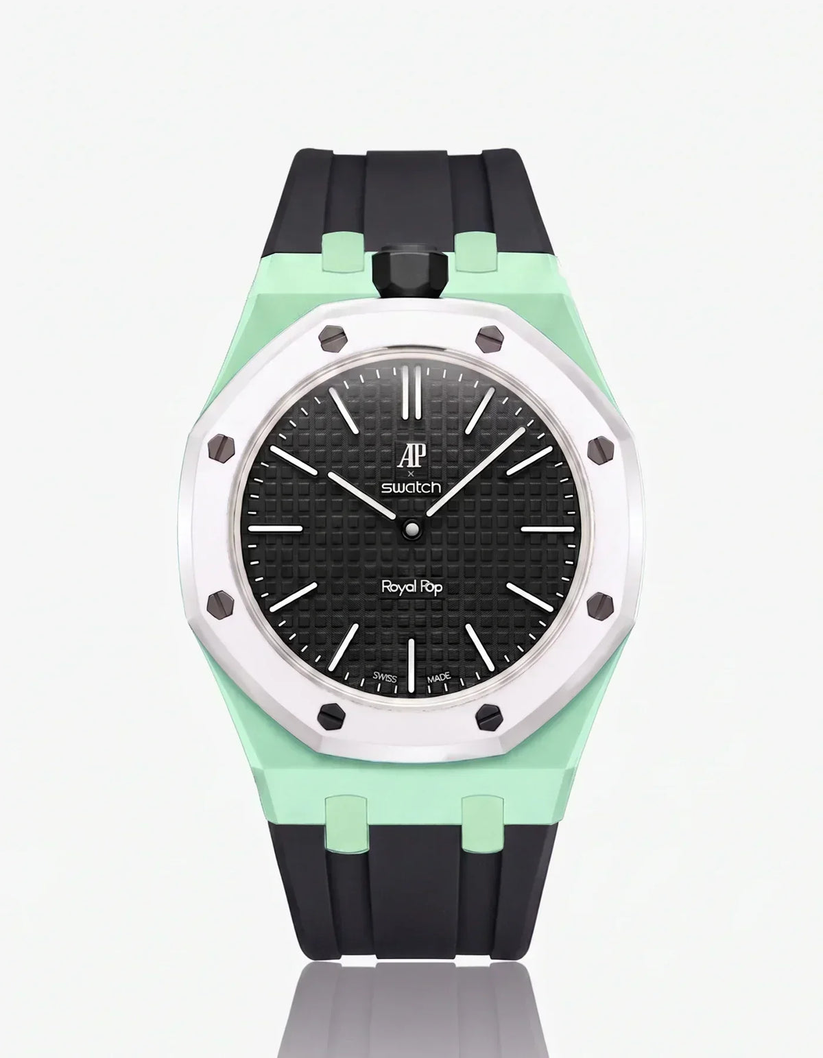 Silicone Strap & Case Royal Pop Ocho Negro(Customize  Colors)