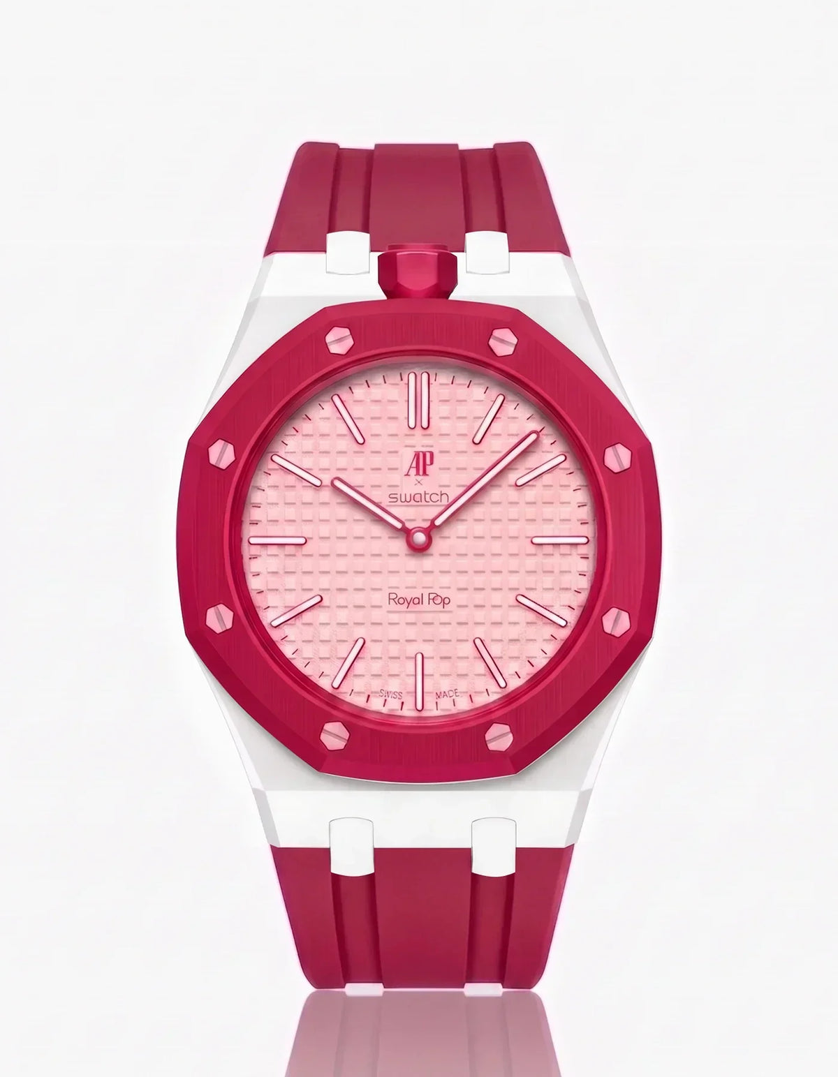 Silicone Strap & Case Royal Pop Otto Rosso(Customize  Colors)