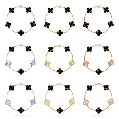 [Royal] CLOVER 5 MOTIF PULSAR STONE BRACELET COLLECTION
