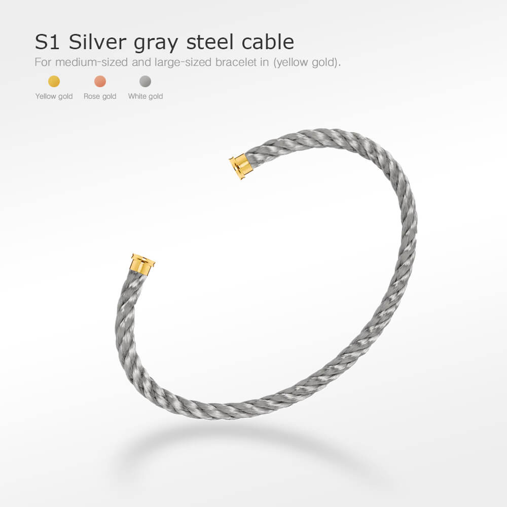 [Royal Jewellery]FORCE SERIES BRACELET CABLES 50 CHOICES (DIY SELECTION)