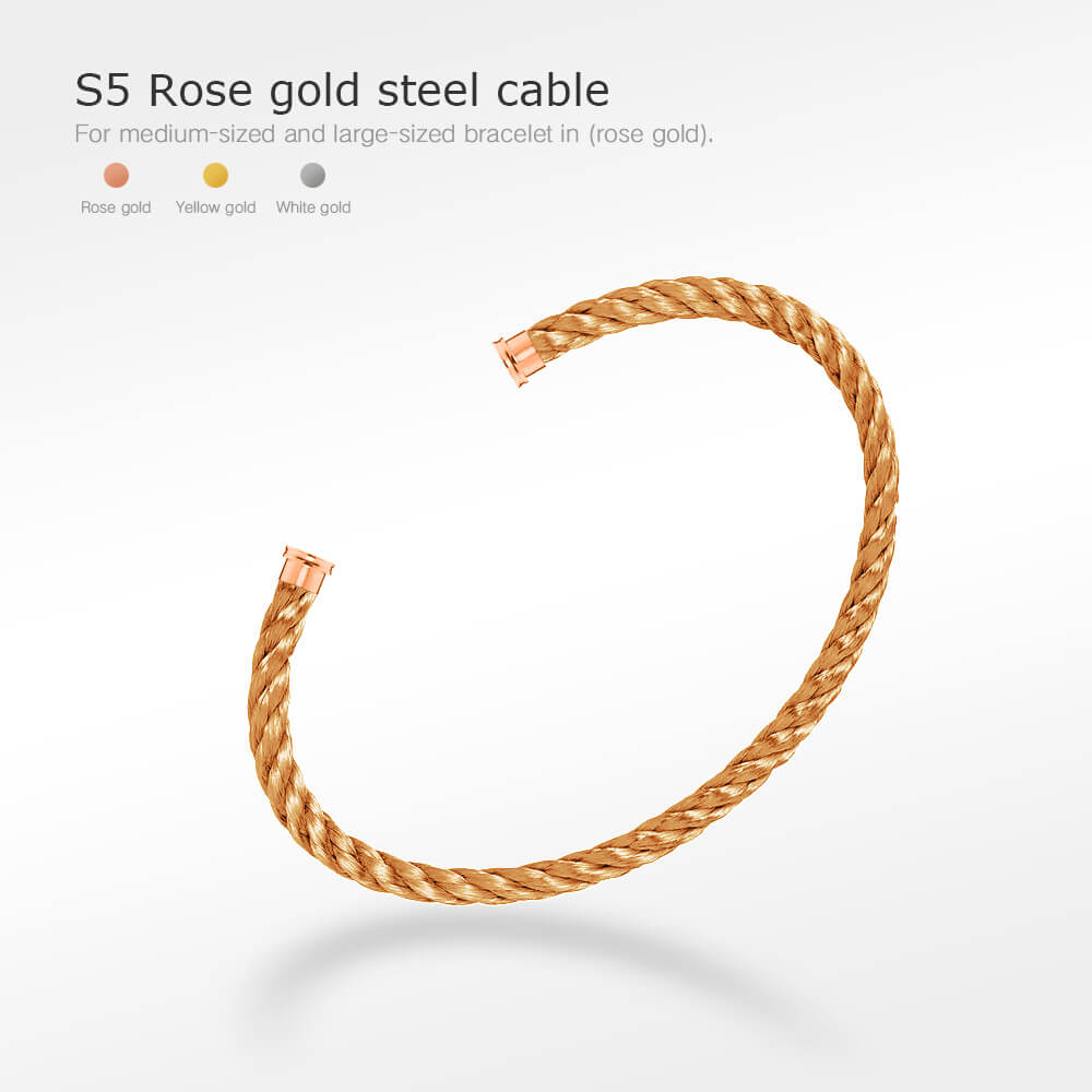 [Royal Jewellery]FORCE SERIES BRACELET CABLES 50 CHOICES (DIY SELECTION)