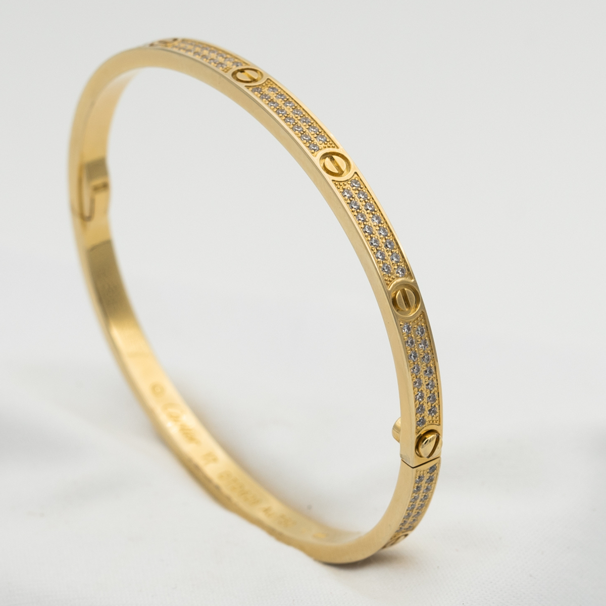 [Royal Jewellery]LOVE BRACELET 3.65MM DIAMOND-PAVED