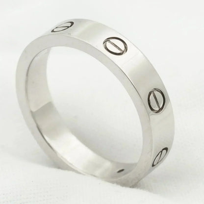 [Royal Jewellery]LOVE RING 4MM 1 DIAMOND SILVER