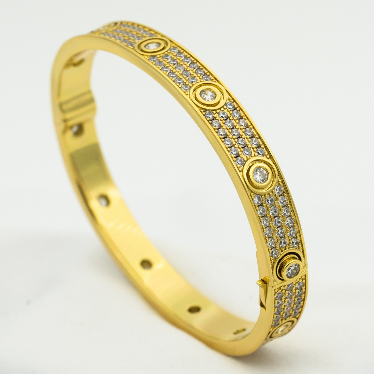 [Royal Jewellery]LOVE BRACELET 6.1MM DIAMOND-PAVED 10 BIG DIAMONDS