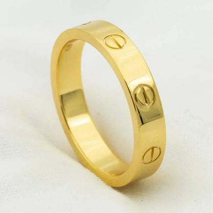 [Royal Jewellery]LOVE RING 4MM 1 DIAMOND GOLD