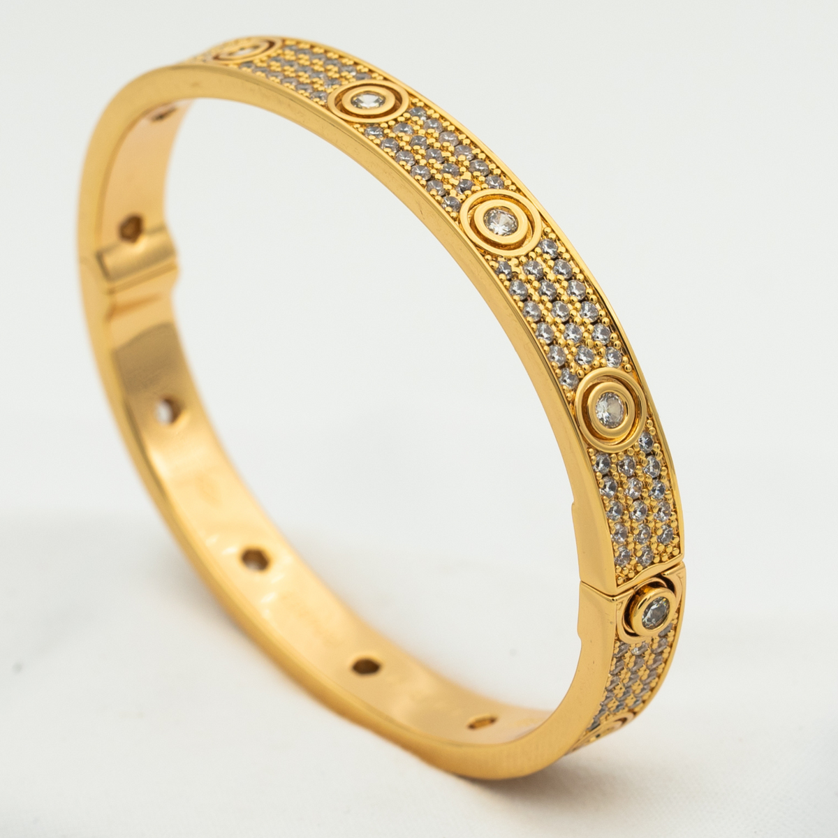 [Royal Jewellery]LOVE BRACELET 6.1MM DIAMOND-PAVED 10 BIG DIAMONDS