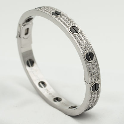 [Royal Jewellery]LOVE BRACELET 6.1MM DIAMOND-PAVED CERAMIC