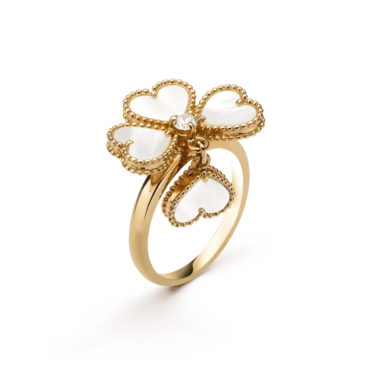 [Royal Jewellery]SWEET CLOVER WHITE MOP RING