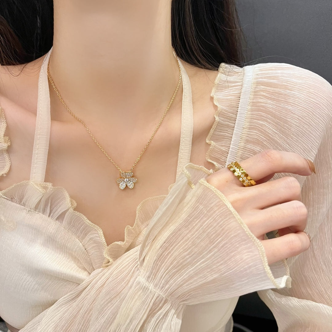 [Royal Jewellery]FLOWER DIAMOND NECKLACE