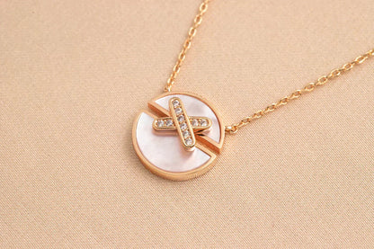[Royal Jewellery]JEUX DE ROSE GOLD DIAMOND NECKLACE