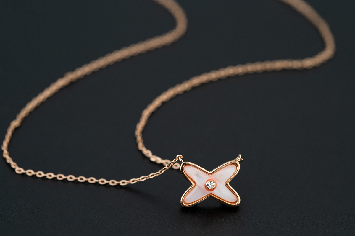 [Royal Jewellery]JEUX DE NECKLACE 1 DIAMOND