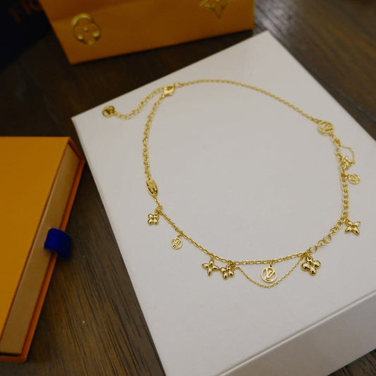 [Royal Jewellery]BLOOMING SUPPLE NECKLACE BRASS