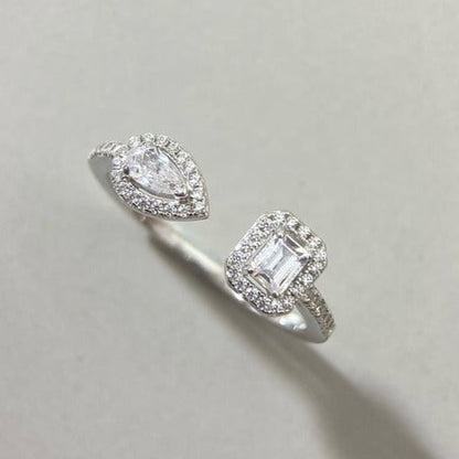 [Royal]MY TWIN TOI & MOI SILVER DIAMOND RING