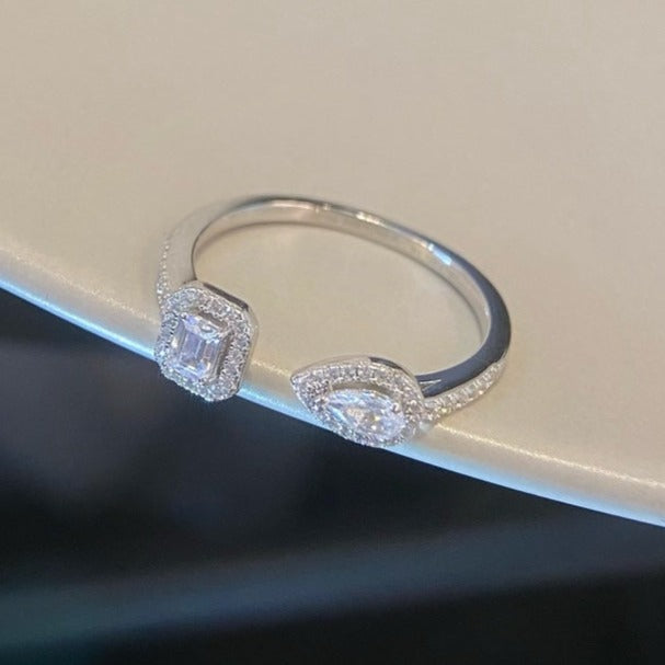 [Royal]MY TWIN TOI & MOI SILVER DIAMOND RING