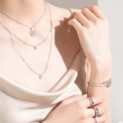 [Royal]LUCKY MOVER PM PAVED NECKLACE