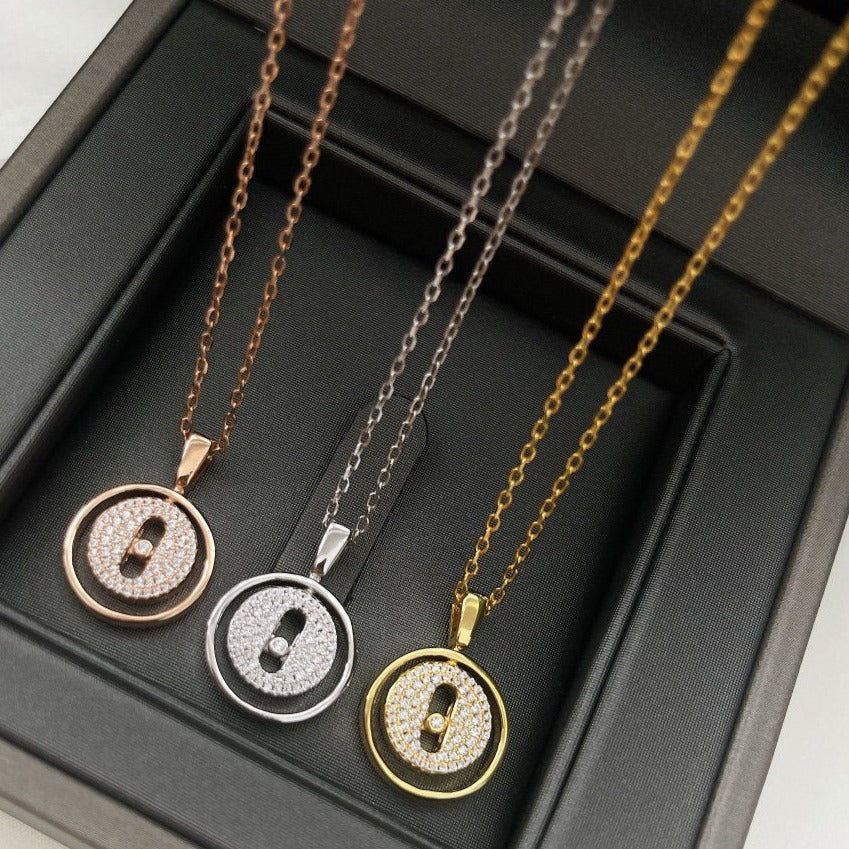 [Royal]LUCKY MOVER PM PAVED NECKLACE