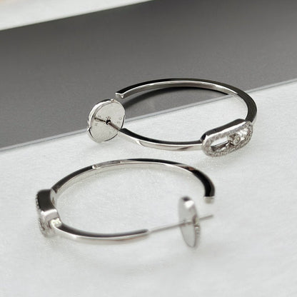 [Royal]CREOLES MOVE UNO PM DIAMOND EARRINGS